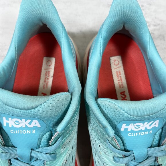 Hoka One One Clifton 8 Running Shoes - Women's Size 10 B - Green - Picture 8 of 10